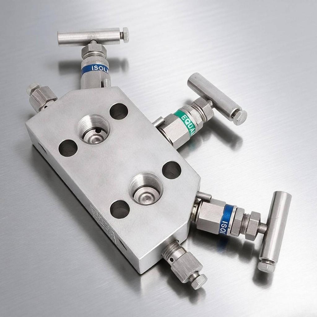 Three-Valve Sender Hand-Operated Coplanar-Flange for Industrial