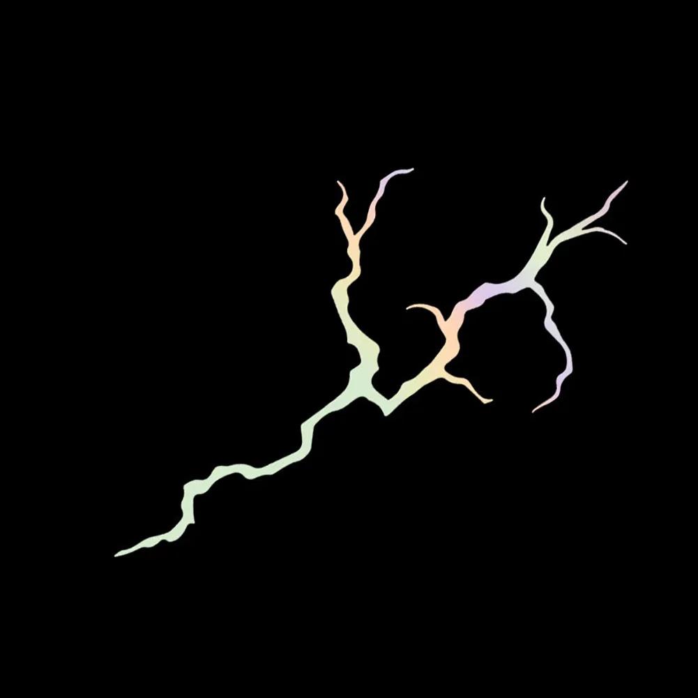 2PCS Reflective Lightning Motorcycle Stickers Waterproof for DIY Motorbike Helmet Windshield Scooter Self-adhesive Vinyl Decals