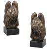 Briard, Berger De Brie - Dog Statue, Bust On Stone Base, Sculpture, Trophy for Dog Show by Brand