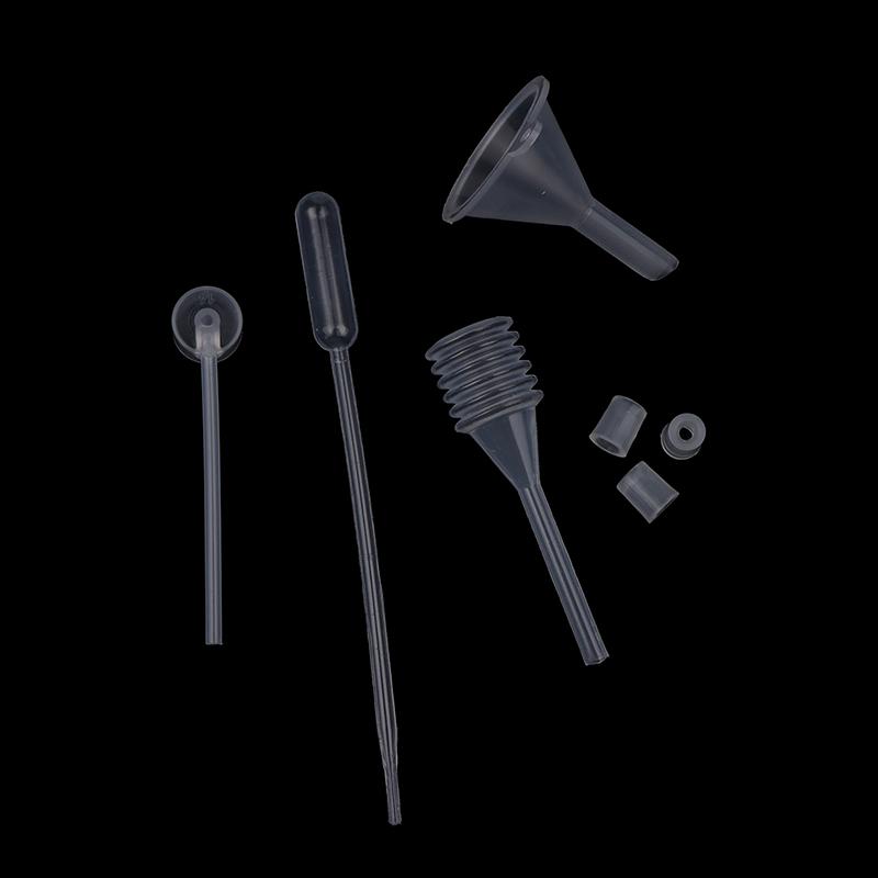 8units/Set Perfume Refill Tools Set Plastic Diffuser Syringe Straw Dropper Funnel Spray Dispensing Required Cosmetic Tools