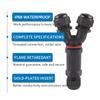 IP68 Waterproof Connector Y-type M25 Electrical Terminal Adapter 5Pin Sealed Connectors Assembly Outdoor LED Light Connection