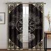 Роскошные золотые таинственные символы гадания шторы для гостиной дизайн спальни кухня украшения оконные шторы Cortina 3D