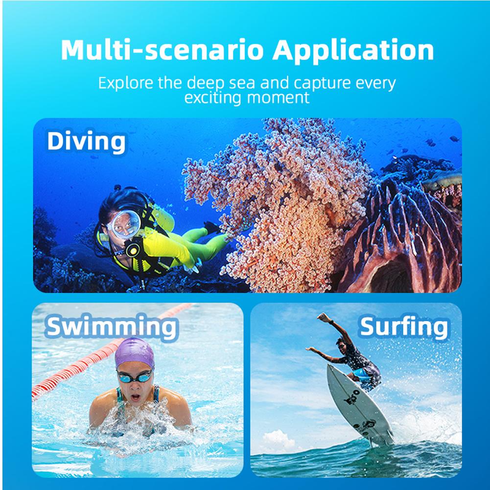60M/196FT водонепроницаемый защитный чехол для дайвинга прозрачный сенсорный экран для Insta360 GO 3S/GO 3 аксессуары для камеры