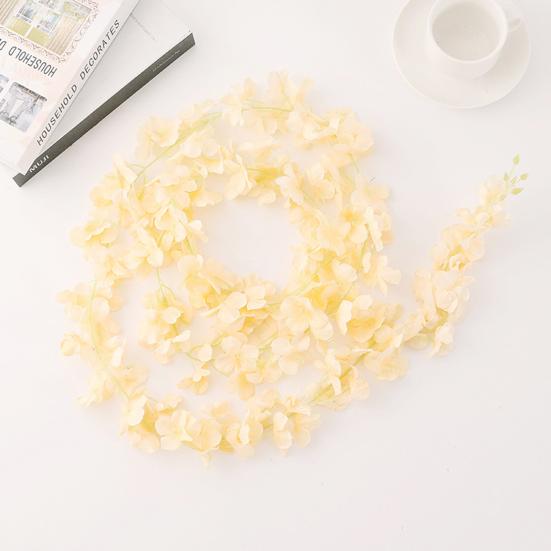 Имитация гортензии, лоза без полива, сделай сам, искусственный шелковый цветок, декоративный искусственный цветок гортензии, лоза, садовый декор для вечеринки