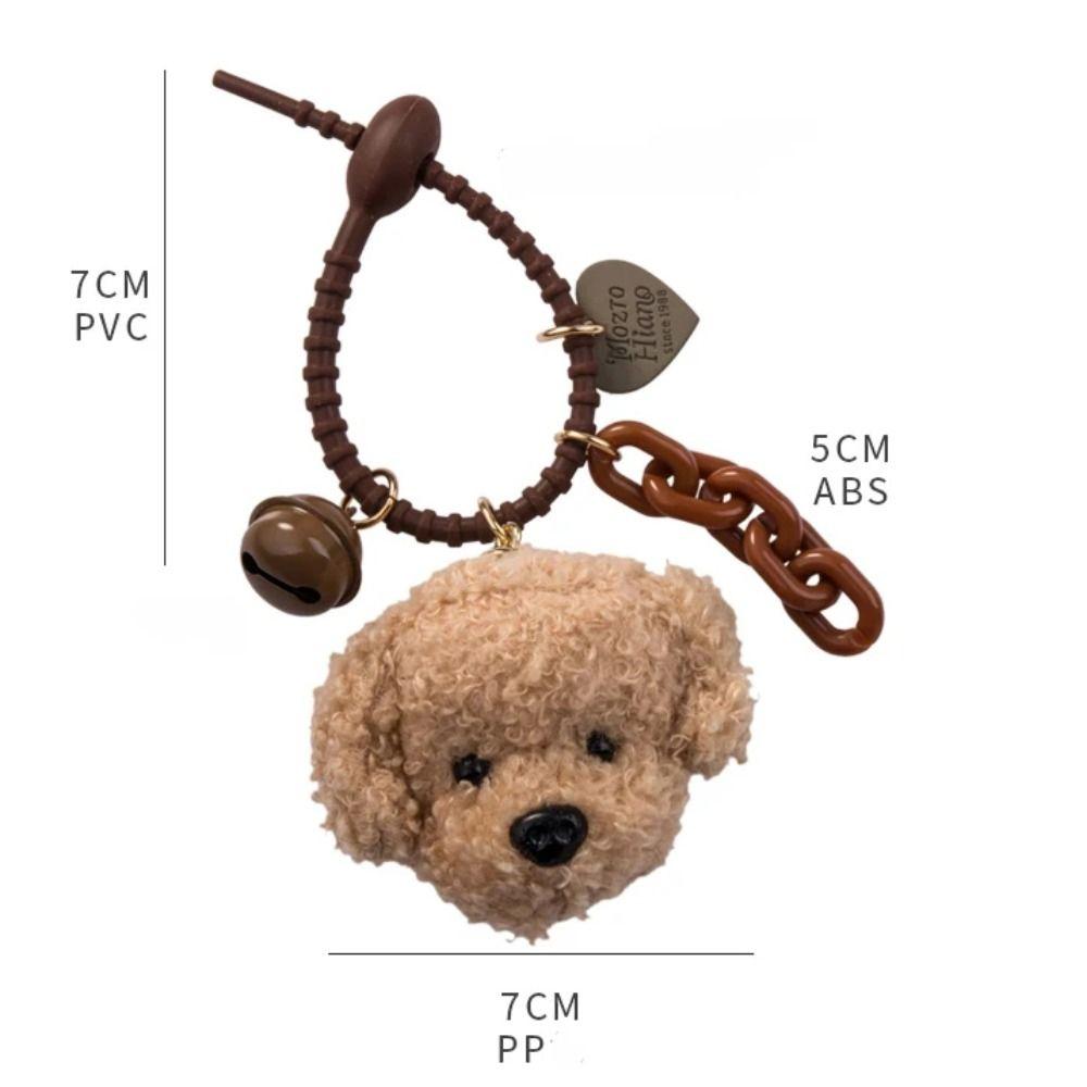 Pet Lovers Dog Keychain Stuffed Animals Dog Pendant Fashion Dog Plush Key Rings  DIY Accessories