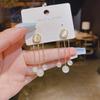 Серьги-кисточки из серебра 925 пробы с камнем кошачий глаз для женщин - Новые двусторонние пусеты 2024