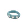 Nff Shield Heart Ring-pale Blue
