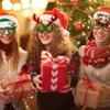 Christmas Decorative Glasses Christmas Party Party Cartoon Glasses Frame Adult Children Christmas Hat Glasses