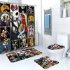 Хэллоуин Занавеска для душа Невеста-зомби, Принт, Набор из четырех предметов для ванной комнаты: коврик для пола из трех частей, Большое количество и отличная цена