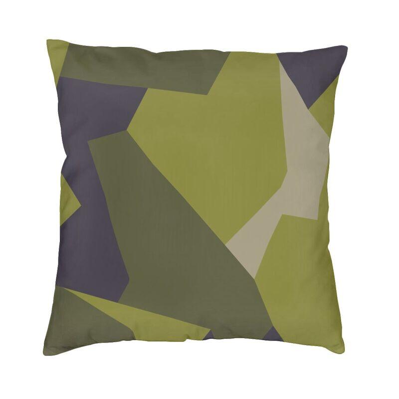 US Military Woodland Camo Pattern Cushion Covers xcm Velvet Camouflage Pillow Case Sofa Pillowcase Living Room Decoration