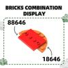 Нетоксичные 59 шт./лот 18646 Круглые половинки 3x6 с вырезом 1x2 Строительные блоки Moc Цветные аксессуары Совместимые с Brick DIY Запасные части