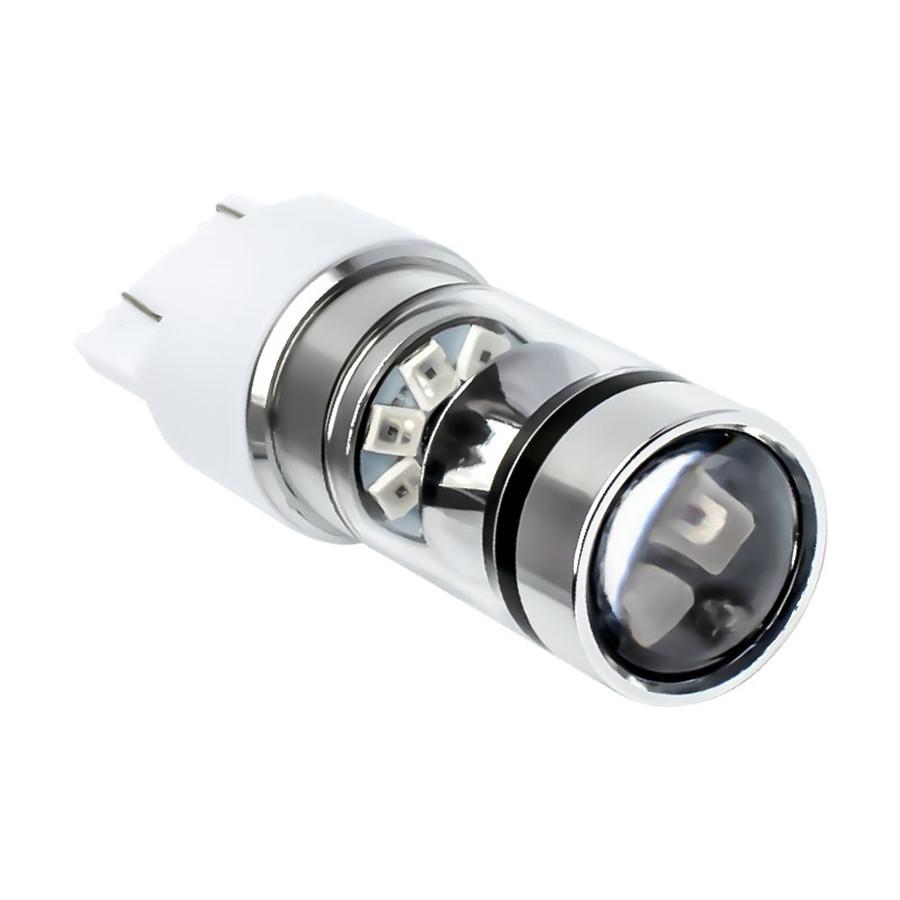 2Pcs T20 7443 W21/5W LED Car Brake Light Motor DRL Driving Lamp Red 20SMD 100W