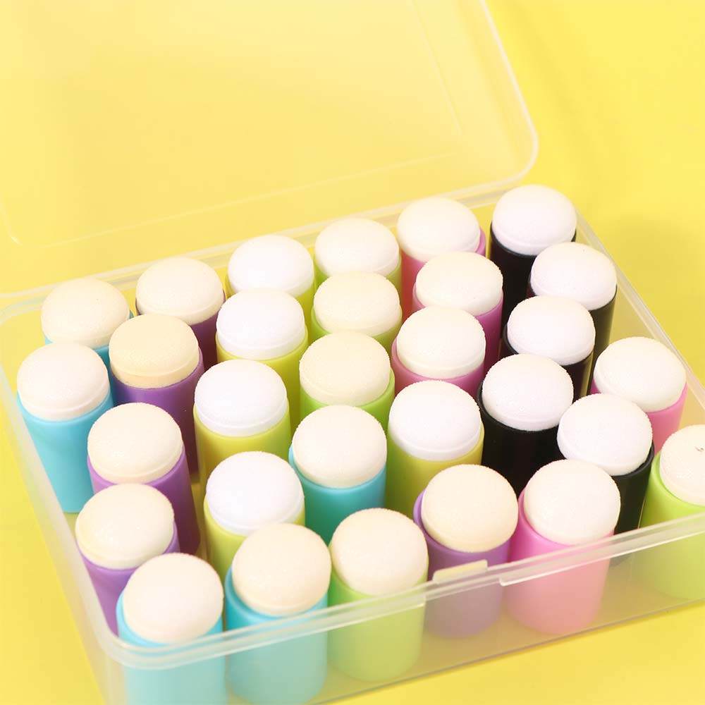 30pcs Inking Staining Dauber Sponge DIY Painting Finger Cot Finger Painting Sponge Hand Account