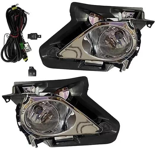 Fog Lamp Set For Innova Crysta With Bulb, Cover, Wire & Complete Kit (PAIR)