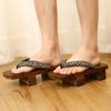 Fashion Unisex Men Woman Paulownia Wooden Japanese Traditional Geta Clogs Man 2024 Ninja Cosplay Shoes Flip Flops Outdoor Sandals 38-44