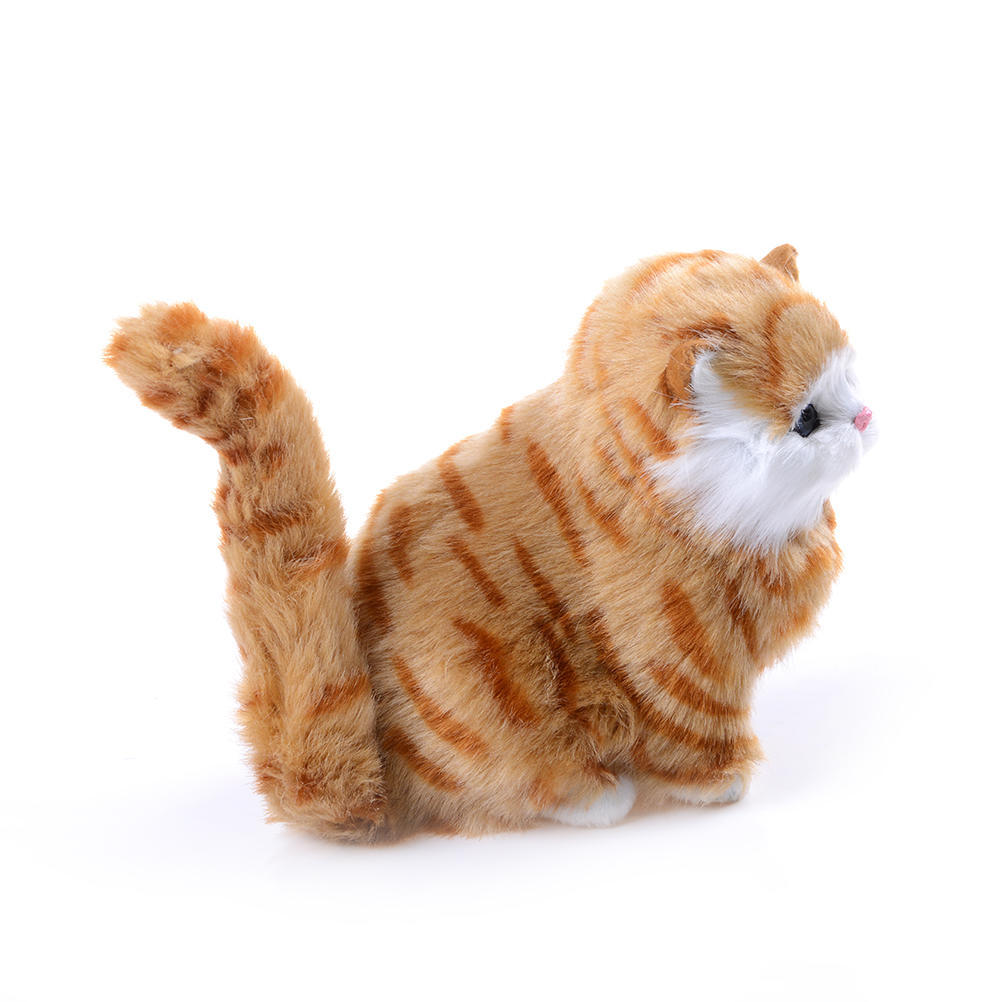 1Pc Exquisite Workmanship Vivid Adorable Cat Plush Electric Toys For Kids