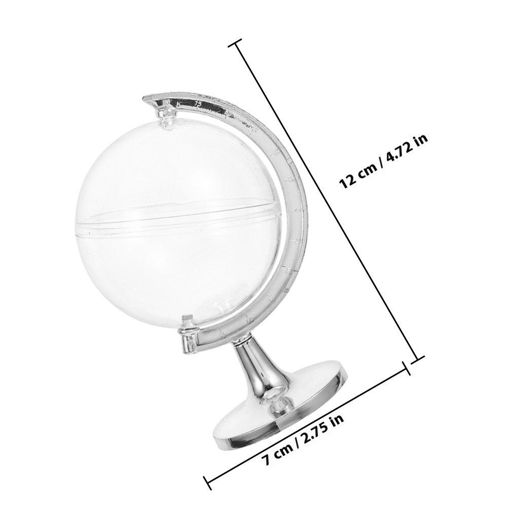 13Pcs Creative Globe Shaped Candy Cases Small Clear Plastic Party Favor Boxes Wedding Table Decor Goodie Bag Holders