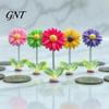Pastel Car Accessories Spring Wobbly Flower Dashboard Ornament, Shaking Head Sunflower Interior Decor, Cute Gift for New Drivers Rearview Mirror
