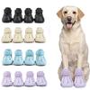 4pcs/set Water Proof Dog Shoes Summer Dog Sandals Anti-slip EVA Pet Dog Boots for Small Medium Large Dogs To Walking Running