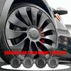 4pcs 21 Inch Original Car Wheel Center Hub Caps Badge Rim Hub Dustproof Cover Emblem For Tesla Model Y OEM 1188236-00-A