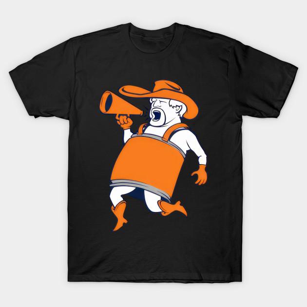 Asian Size Men Print T-shirt Denver Broncos Barrel Man 471 - Tariik #300 No-Cut Heat Transfer Print Cotton Tshirt