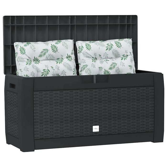 VidaXL Garden Storage Box Anthracite 119x48x60 Cm Polypropylene 152197
