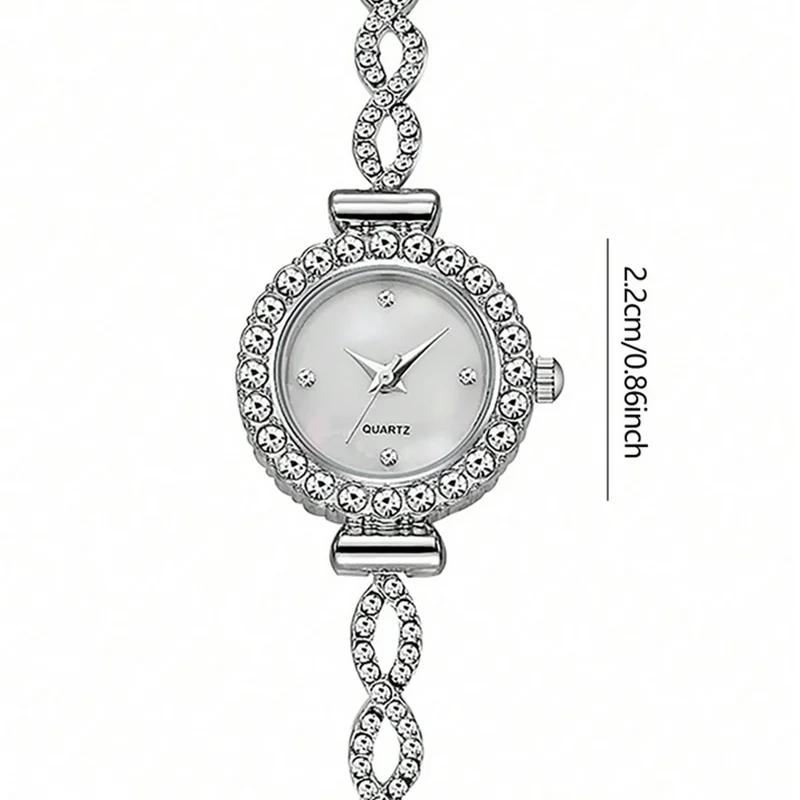 Роскошные женские часы Простые кварцевые наручные часы Часы с маленьким циферблатом Браслет Женские часы Подарок Часы Relogio Feminino