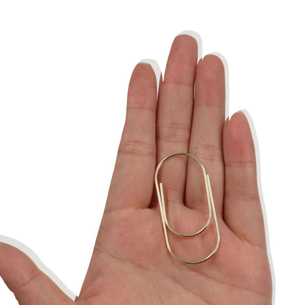 10pcs Durable Large Wide Paper Clips 50mm Kawaii Photo Paper Clip Large Size Paper Clips Student