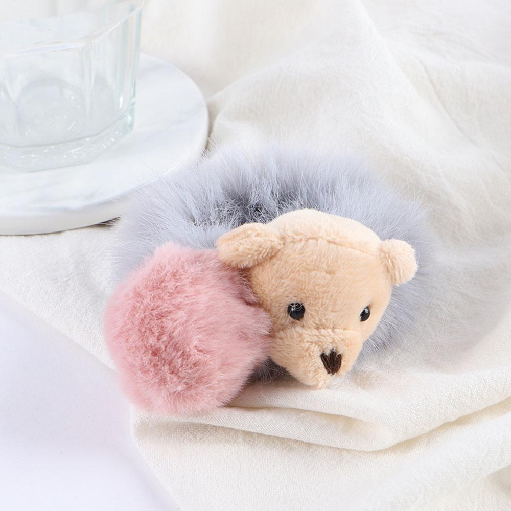 Tie Fashion Elastic Plush Bear Lovely Cute Hair Accessories Hair Rope Rubber Bands Ponytail Holder