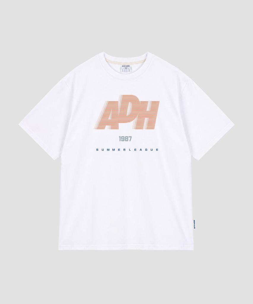 ALL DAY HOOPS Adh Летняя Лига Оверсайз Футболка с коротким рукавом Белый