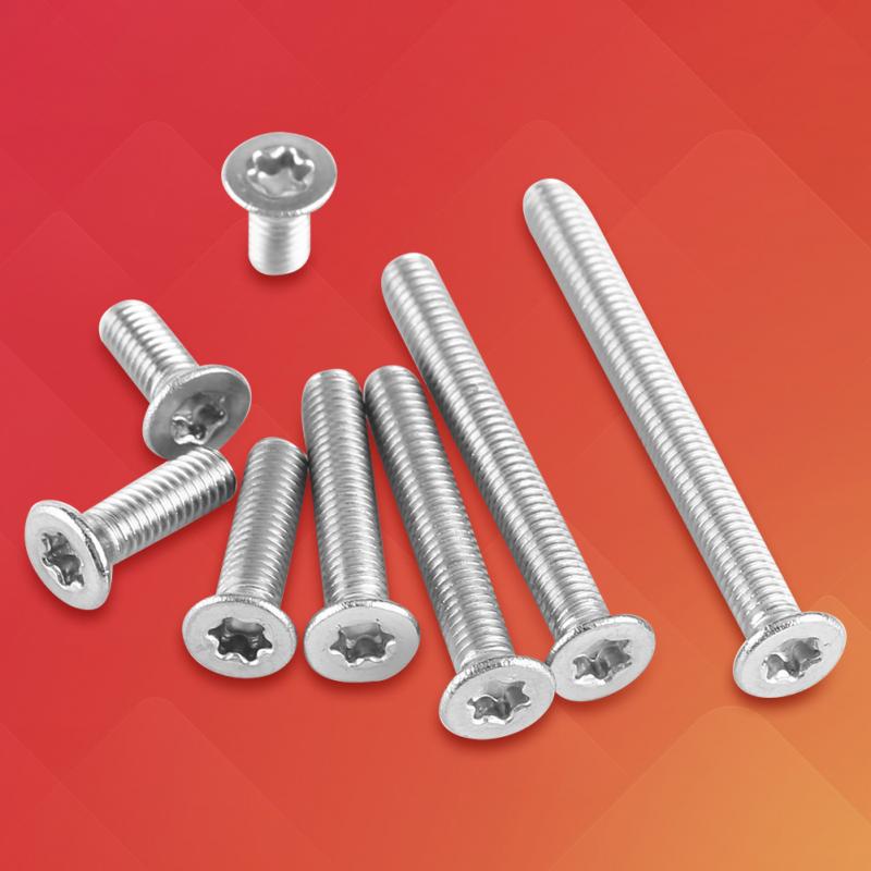 50шт M3 Нержавеющая сталь SS304 Плоская звездочка Машинные винты Болты