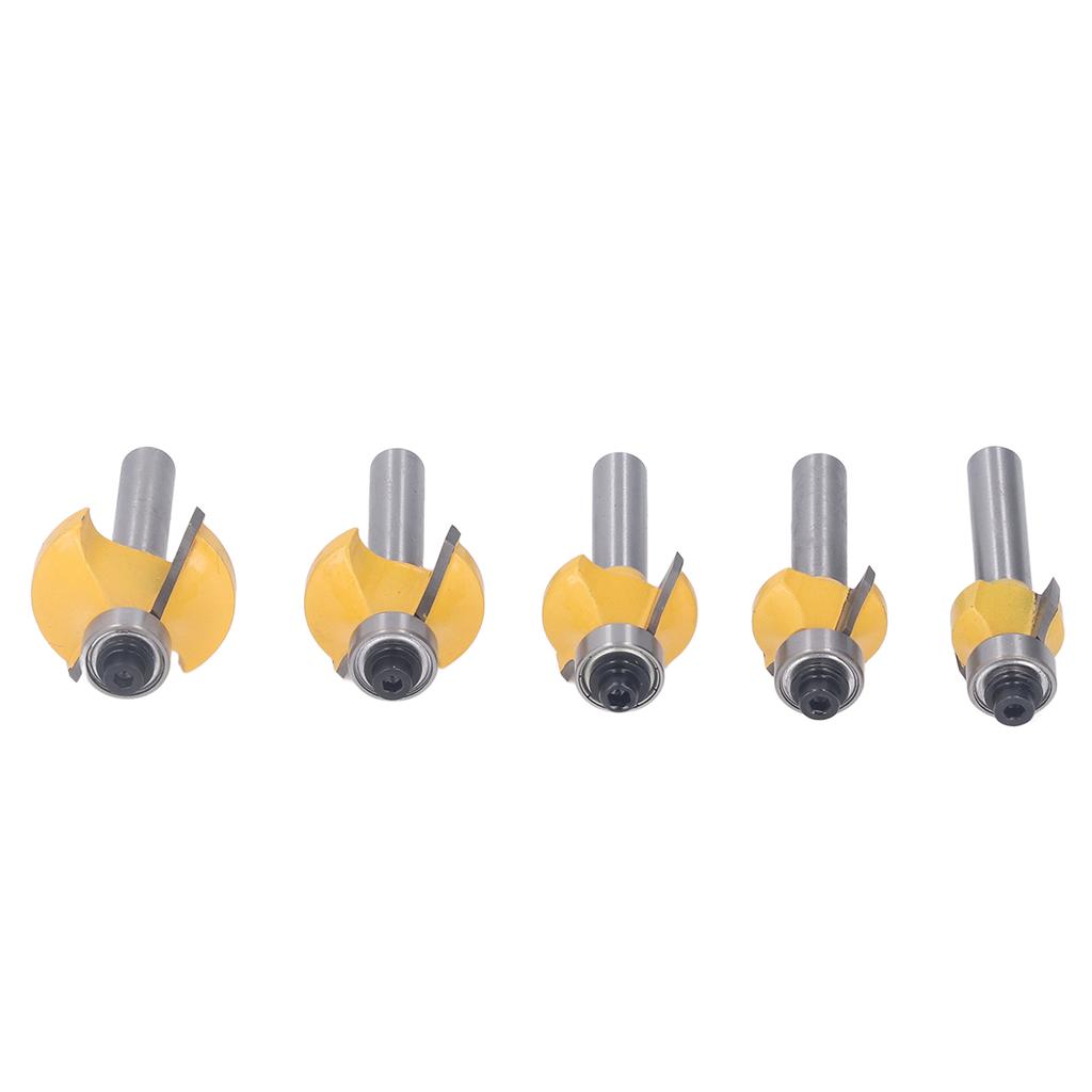 5 шт. Фреза кромочная радиусная хвостовик 8 мм твердосплавная для скругления углов фреза для фрезерования древесины