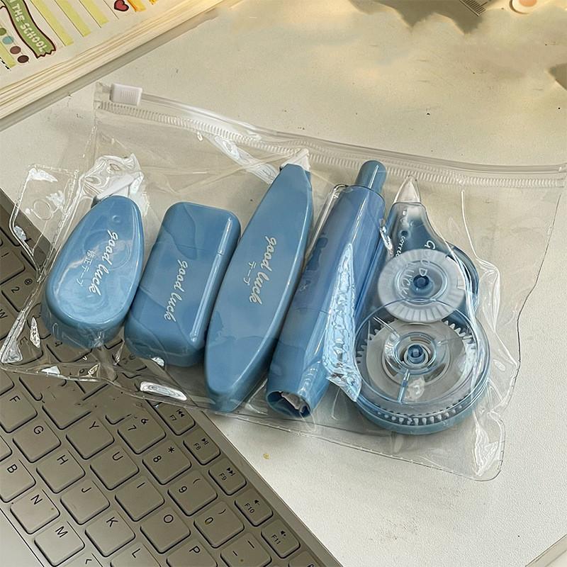 6 шт./компл. студенческая корректирующая лента для детей, модная однотонная серия, гладкая корректирующая лента с белыми чернилами, школьные принадлежности