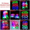 Heart Shape 2027 LED Glow Glasses Funny Light Up Glasses New Year Glow Glasses  Christmas Party
