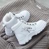 36-45 Classic Designer Women Platform High Top Casual Sneakers Winter New Autumn White Plush Lined Warm Lace-Up Sports Shoes