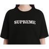 Supreme Футболка с цветочным логотипом FW18 Футболка с черным логотипом Мужская SUP-FW18-313
