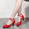 Dance Shoes Women's Latin Closed Comfortable Salsa Character Modern Tango Ballroom Dance Shoes