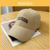 Solid Color Simple Letter Embroidery Women Summer Casual Sunshade Cap Baseball