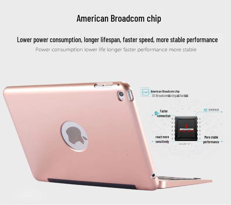 Мини-чехол-клавиатура Bluetooth для iPad 4/5/6 - Портативная беспроводная защита