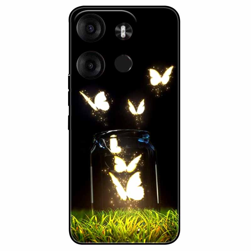 Чехол для Tecno Spark Go 2023 ТПУ Модный Милый Силиконовый Задний Чехол Для Tecno Pop 7 Pro BF7 Funda Ударопрочный Pop7pro 7Pro Capa
