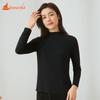 Женский хлопковый модальный эластичный базовый слой с полуворотником-стойкой Tongniu