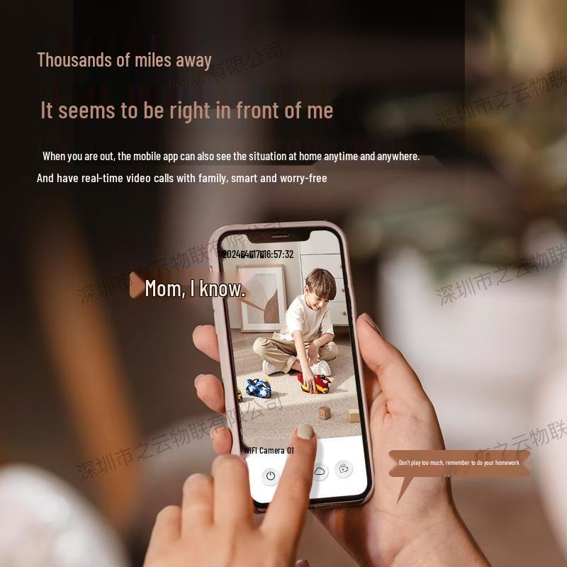 Smart Home WiFi Surveillance Camera with Full-Color Night Vision & Two-Way Audio