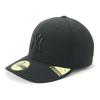 New Era MLB 59FIFTY NY 7 NEYYAN BLK BLK Pre-Curved Cap, Black/Black, 1/4 Inch, PC5950,