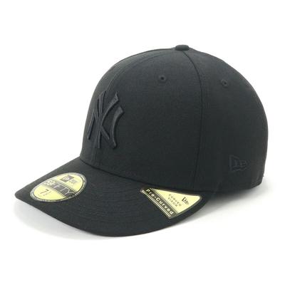 MLB 59FIFTY NY 7 NEYYAN BLK BLK Кепка с изогнутым козырьком, Черный/Черный, 1/4 дюйма, PC5950,