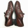 60s-70s Vintage Leather U-Tip Business Shoes Size 9D 26.5-27.0 Brown USA Made(USED)
