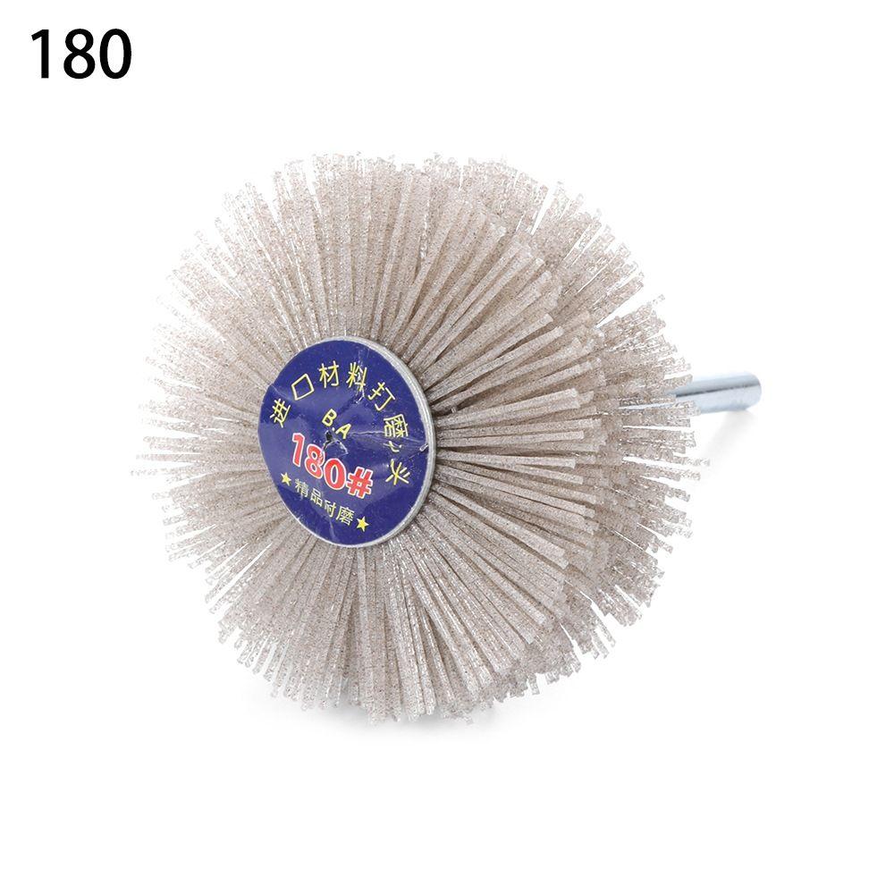 Woodwork Polishing Drill Deburring Grinder Nylon Wheel Brush Abrasive Wire Grinding Flower Head