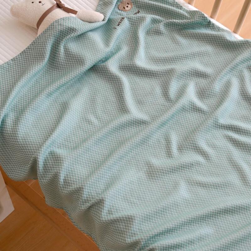 GPPNKC Baby Bamboo Fiber Ice Silk Cooling Blanket for Newborns