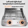 Двойной контроль электрическая нержавеющая сталь гриль печь бытовая электрическая сковорода многофункциональная гриль печь бездымный гриль горшок