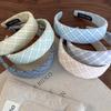 Cloth Plaid Sweet Headband Women's Korean Fashion Fresh Hair Band Outdoor Hair Accessories