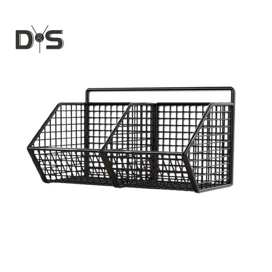 Настенная корзина для хранения, прочная несущая конструкция, полая, простая в установке, кухонный органайзер для овощей и лука, держатель для хранения